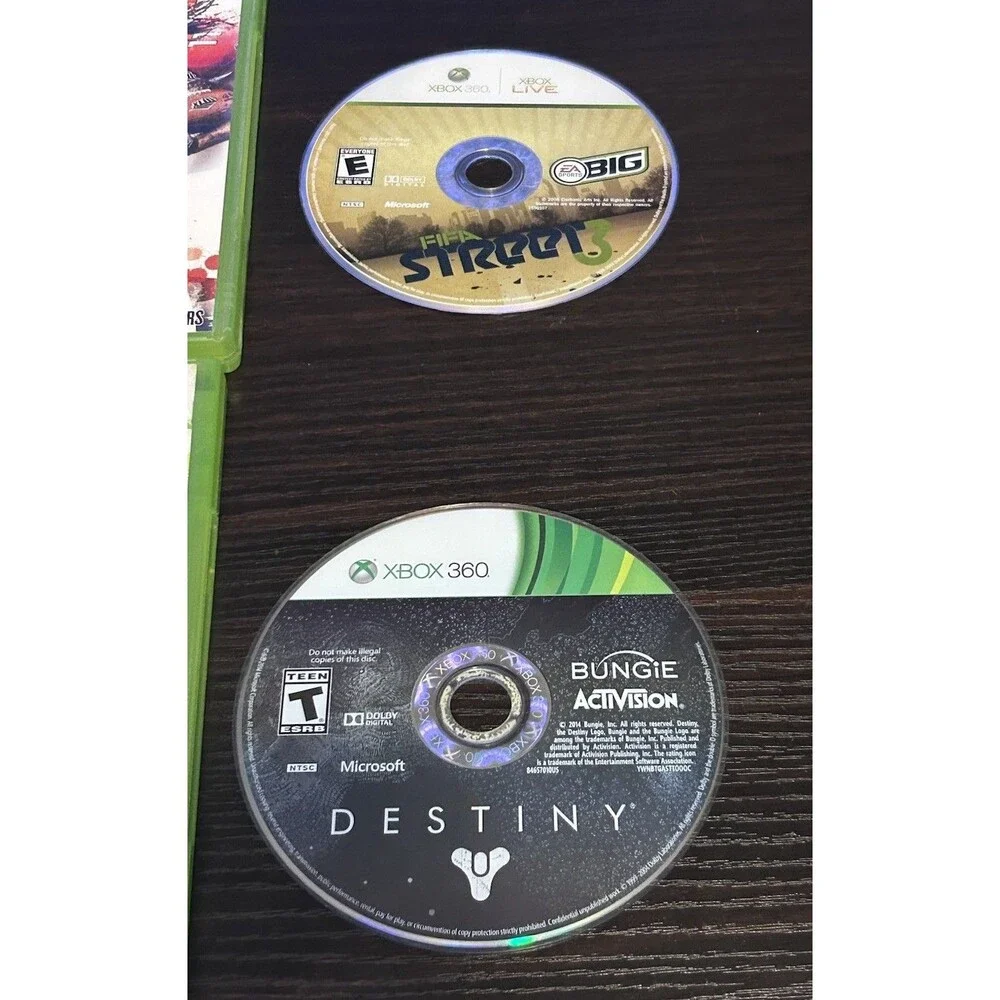 Xbox 360 6 Game Lot FIFA Street 3 NASCAR 08 Madden 10 FIFA 11 MLB 2K10 Destiny
